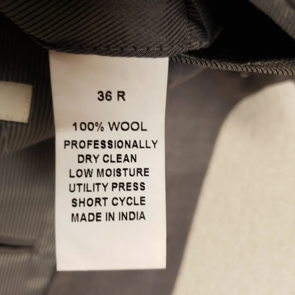 Jos. A. Bank Suit Jacket Mens 36R Gray Slim Fit 100% Wool Blazer 1905 Collection